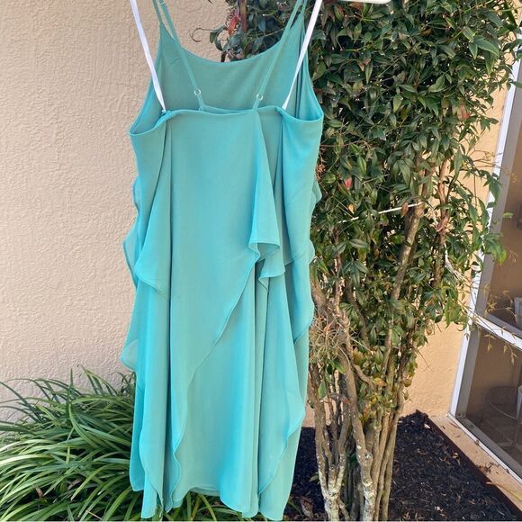 BCBGMAXAZRIA JADE LAYERED CAMI RUFFLED TOP DRESS L NWT - Picture 10 of 16